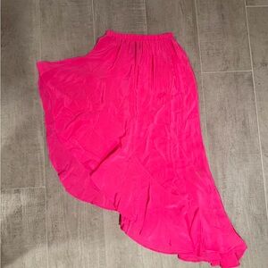 AUM-COUTURE Asymmetrical Pink Skirt